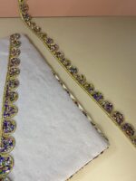Elegant Scalloped Beaded Lace Trim