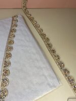Elegant Scalloped Beaded Lace Trim - Image 3