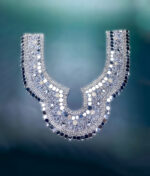 Embroidered Opulent Mirror Gala Neckline - Image 3