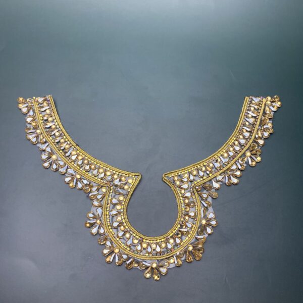 Gala Rhinestone Neckline Applique
