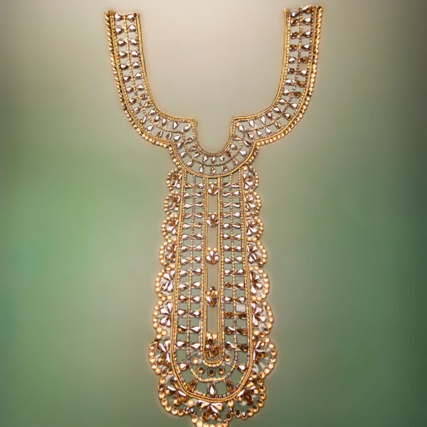 Gala Rhinestone Long Neckline