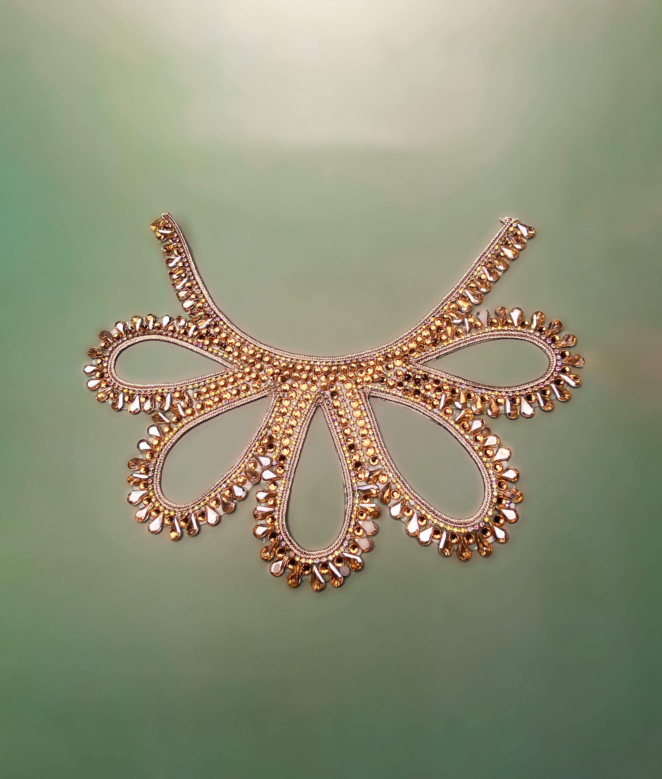 IMG_2413 Gala Eye Cutwork Neckline Applique - Image 1