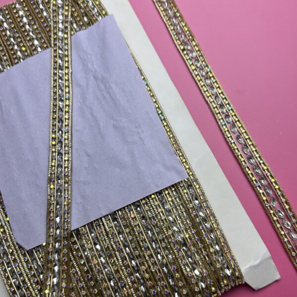 Sparkling Aurora Beaded Lace Trim