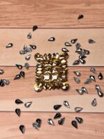 Luxury Rectangular Iridescent Crystal Gala Motif - Image 2