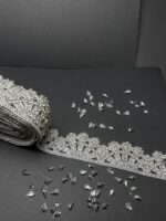 Rhinestone Beaded Lace Trim - Image 4