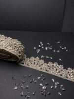 Rhinestone Beaded Lace Trim - Image 2