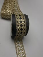 Exquisite Metallic Floral Cut-work Embroidery Lace - Image 2