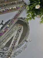 Diamond Cut Stone Trim Lace - Image 2