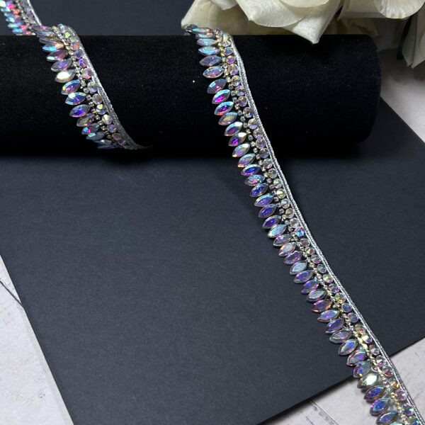 Exquisite Crystal Stone & Zari Designer Lace Collection