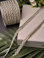 Premium Scalloped Zari & Gota Work Lace Trim - Image 5