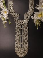 Elegant Pearl & Bead Embroidered Designer Gala