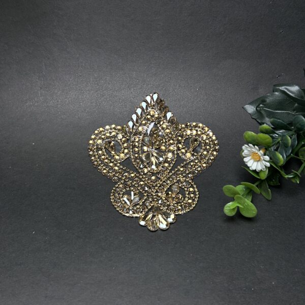Exquisite Silver Crystal Paisley Designer Bunch