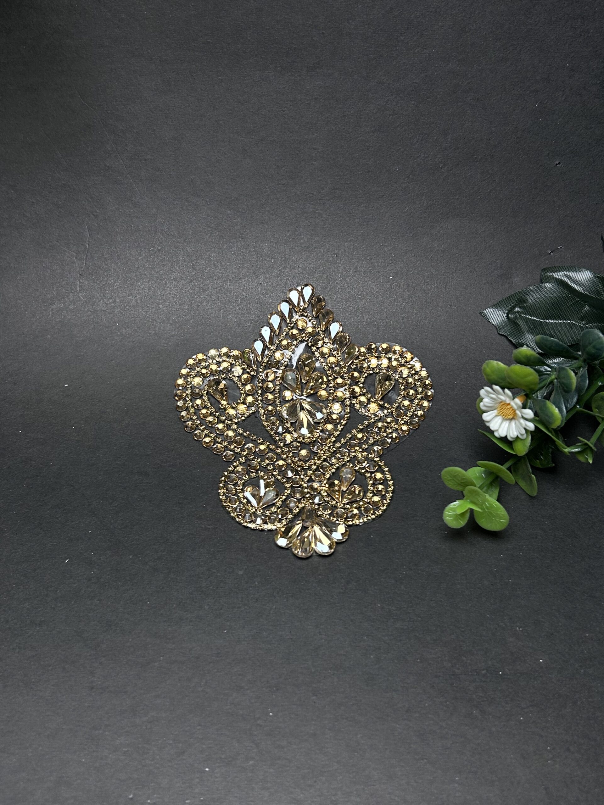 IMG_6556 Exquisite Silver Crystal Paisley Designer Bunch - Image 1