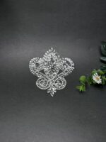 Exquisite Silver Crystal Paisley Designer Bunch - Image 2
